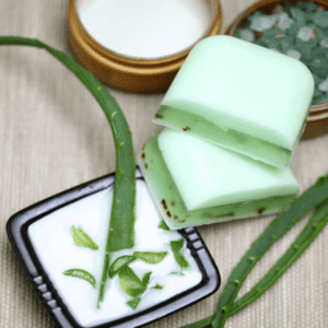 Handmade aloe vera soap